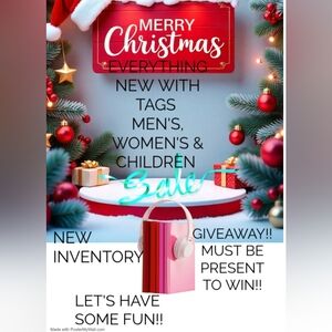 CHRISTMAS SALE ALL NEW!